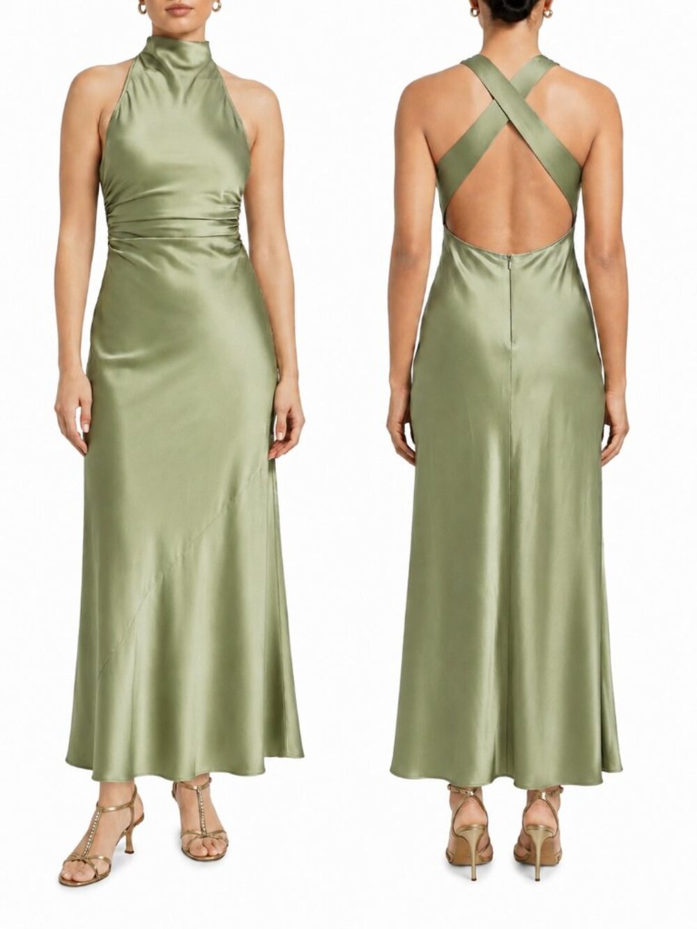 artichoke bridesmaid dresses NWT Reformation Casette Silk Dress Green Formal Wedding Cocktail 6 FRAME OPTION:Black Matte Metal Frame Style the Anais Dress Photoprops_Dress GAP GAPSTUDIO POPLIN BELTED